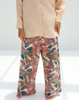 Paradise Plume Linen Blend Co-ord Set