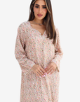 Ditsy Floral Sequin Chiffon Jalabiya