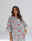 Flora Vine Linen Blend Co-ord Set