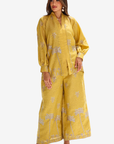 Golden Mirage Linen Blend Co-ord Set