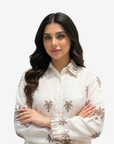 Golden Oasis Linen Blend Co-ord Set