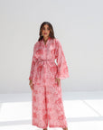 Sunset Retreat Linen Blend Kimono Set