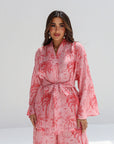 Sunset Retreat Linen Blend Kimono Set