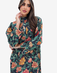 Dark Floral Leaves Embellishment