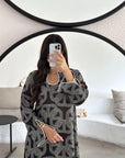 Luxury Modest Jalabiya in Pearl Design