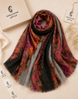 Royal Paisley Cashmere Silk Scarf