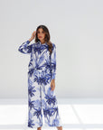 Sapphire Palms Linen Blend Co-ord Set