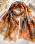 Sunset Gallery Cashmere Silk Scarf