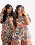 Tropical Aviary Linen Blend Set