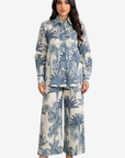 Tropical Toile Linen Blend Co-ord Set
