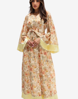 Vintage Garden Fringe Jalabiya -1