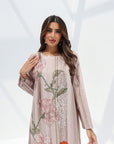 Floral embellishment detail on Blooming Garden Cotton Jalabiya