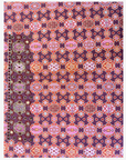 Matching hand design with beaded medallion motifs on burgundy Liberty mukhawar fabric.