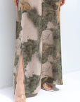 Desert Landscape Linen Blend Jalabiya Linen Blend Fabric Detail