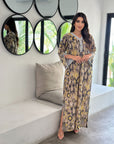 Nahla Ikat Cotton Jalabiya luxury cotton jalabiya for women with ikat print