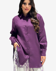 Amethyst Toile Linen Blend Co-ord Set