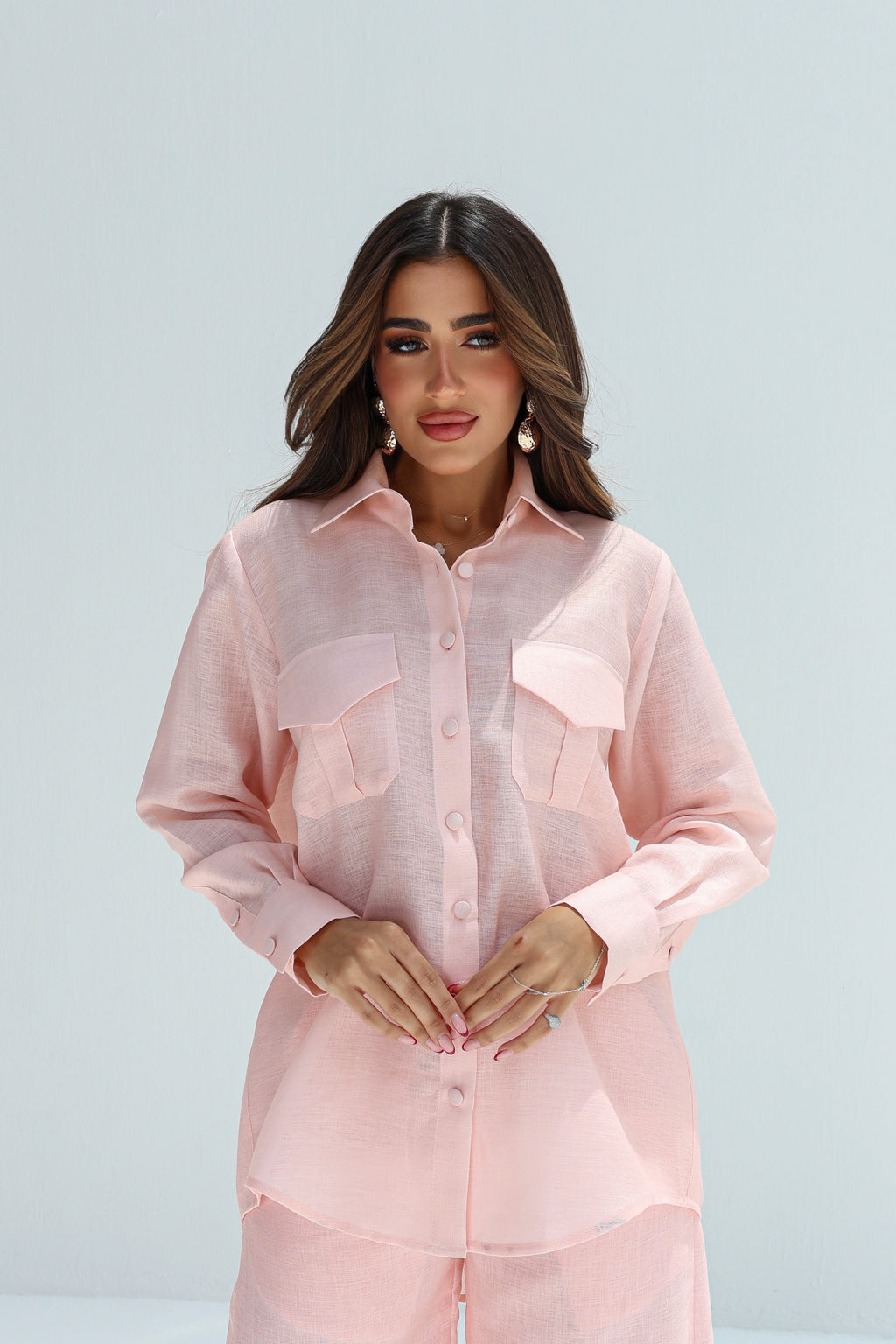 Blossom — Baby Pink Linen Co-ord Set