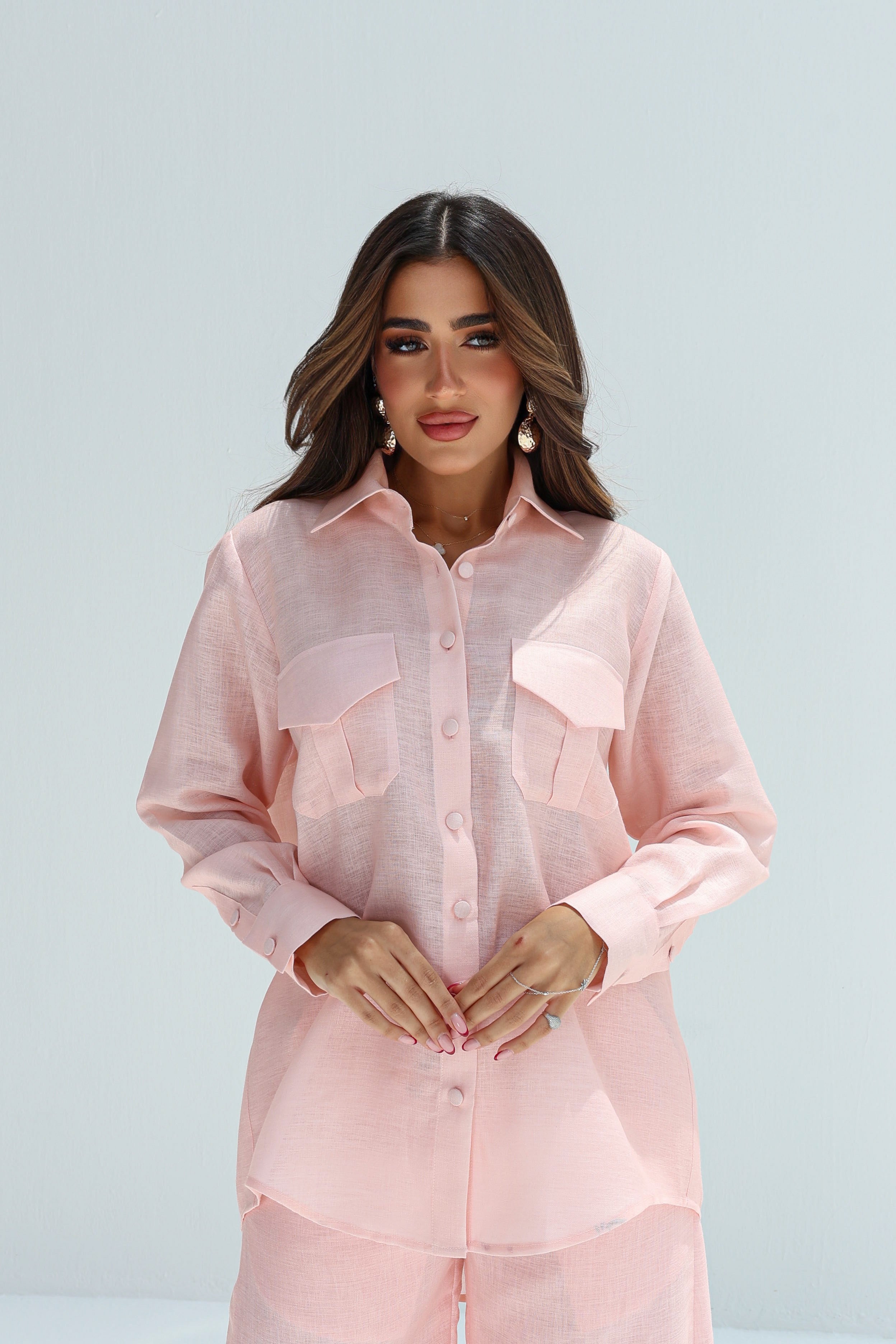 Blossom — Baby Pink Linen Co-ord Set
