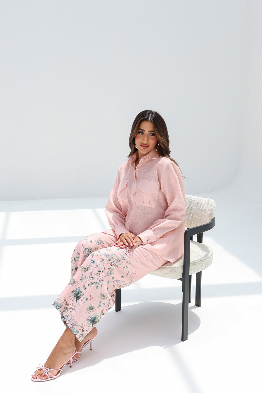 Blossom — Baby Pink Linen Co-ord Set