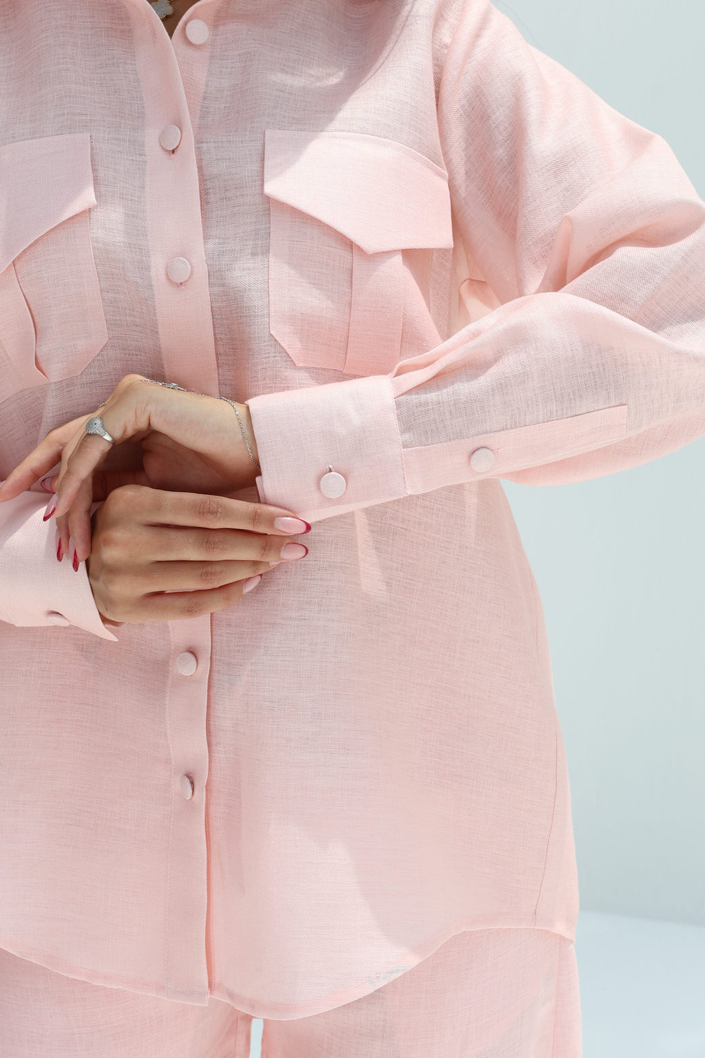 Blossom — Baby Pink Linen Co-ord Set