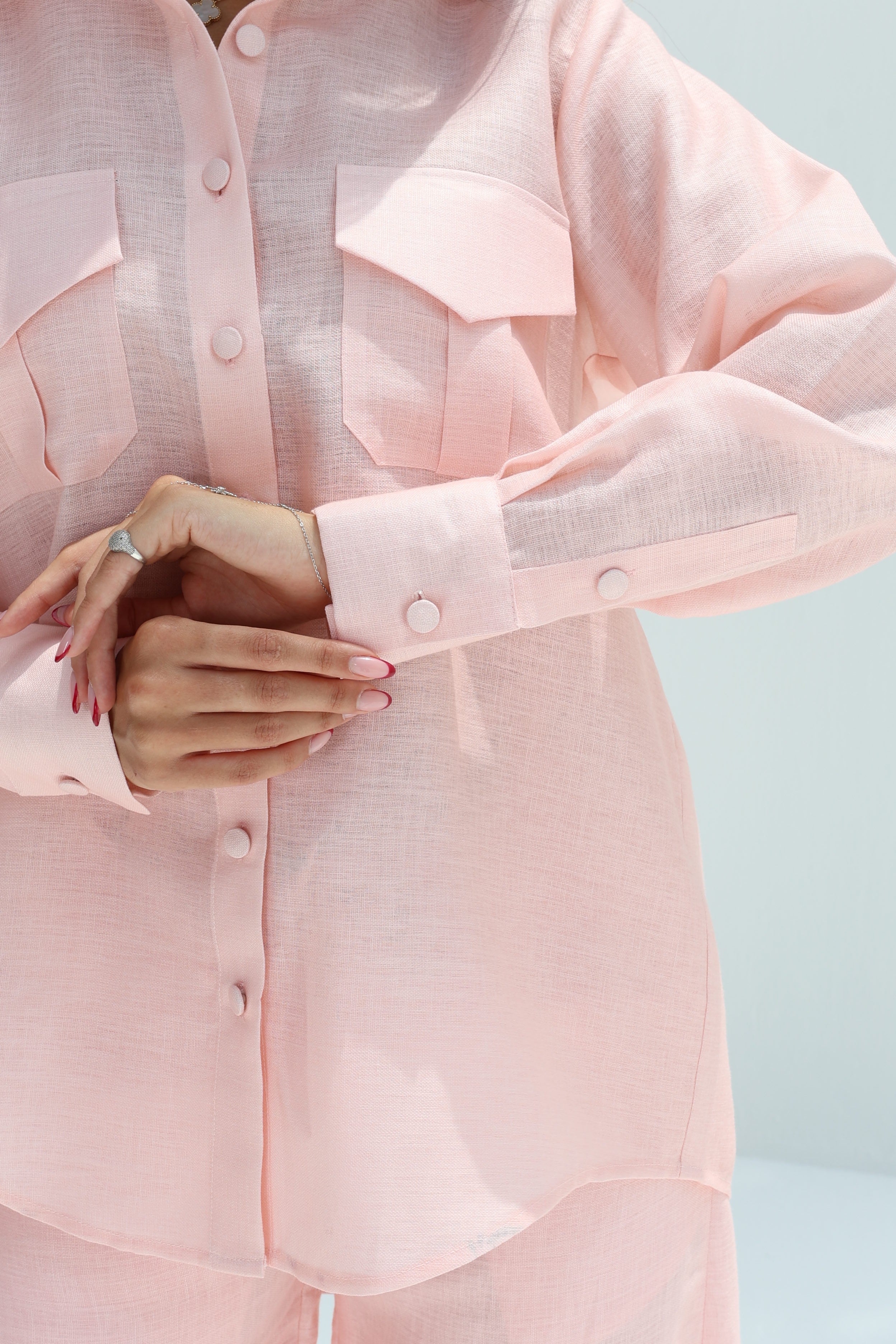 Blossom — Baby Pink Linen Co-ord Set