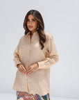 Paradise Plume Linen Blend Co-ord Set