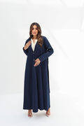 Reem — Navy Structured Pleated Abaya