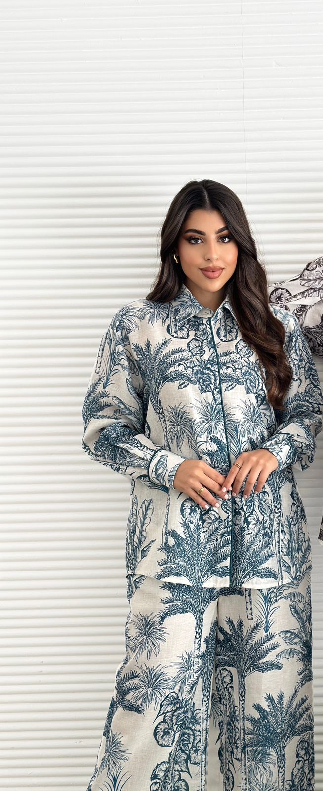 Nakheel — Palm Print Linen Co-ord Set