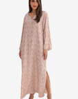 Ditsy Floral Sequin Chiffon Jalabiya