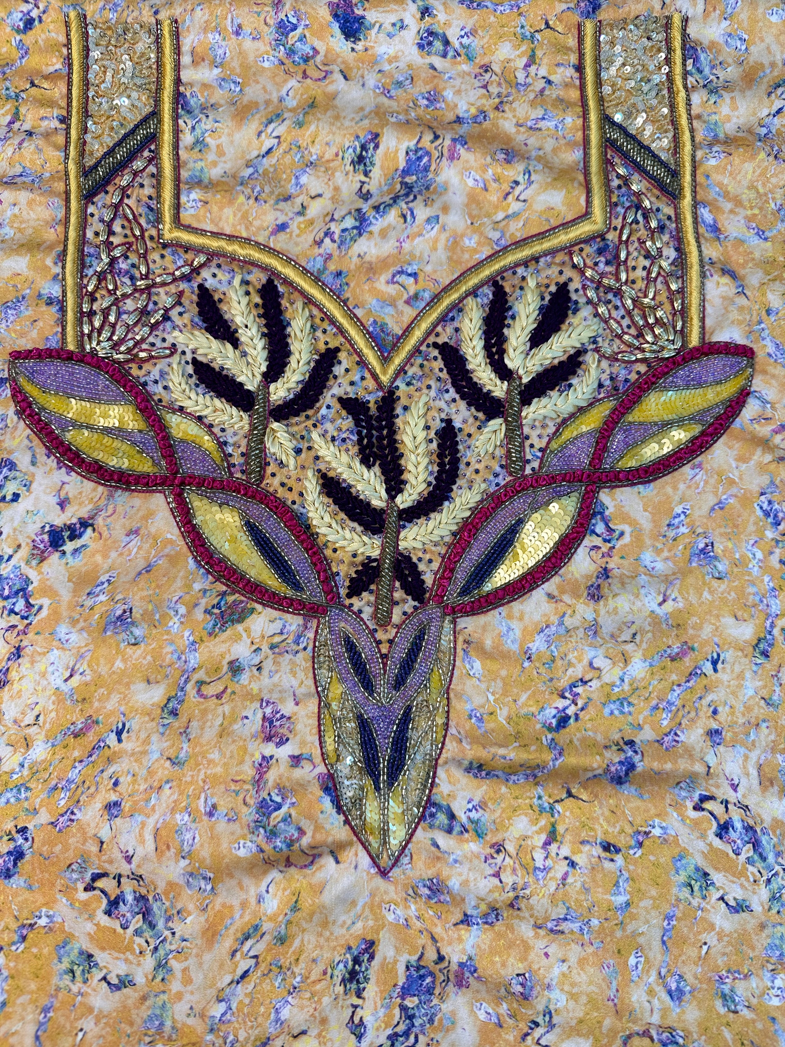 Alma - F105 - Yellow Silk Mukhawar