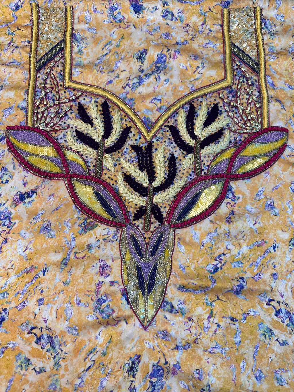 Alma - F105 - Yellow Silk Mukhawar