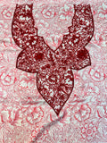 Ghala - F109 - Red Jacquard Silk Mukhawar