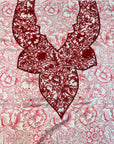 Ghala - F109 - Red Jacquard Silk Mukhawar
