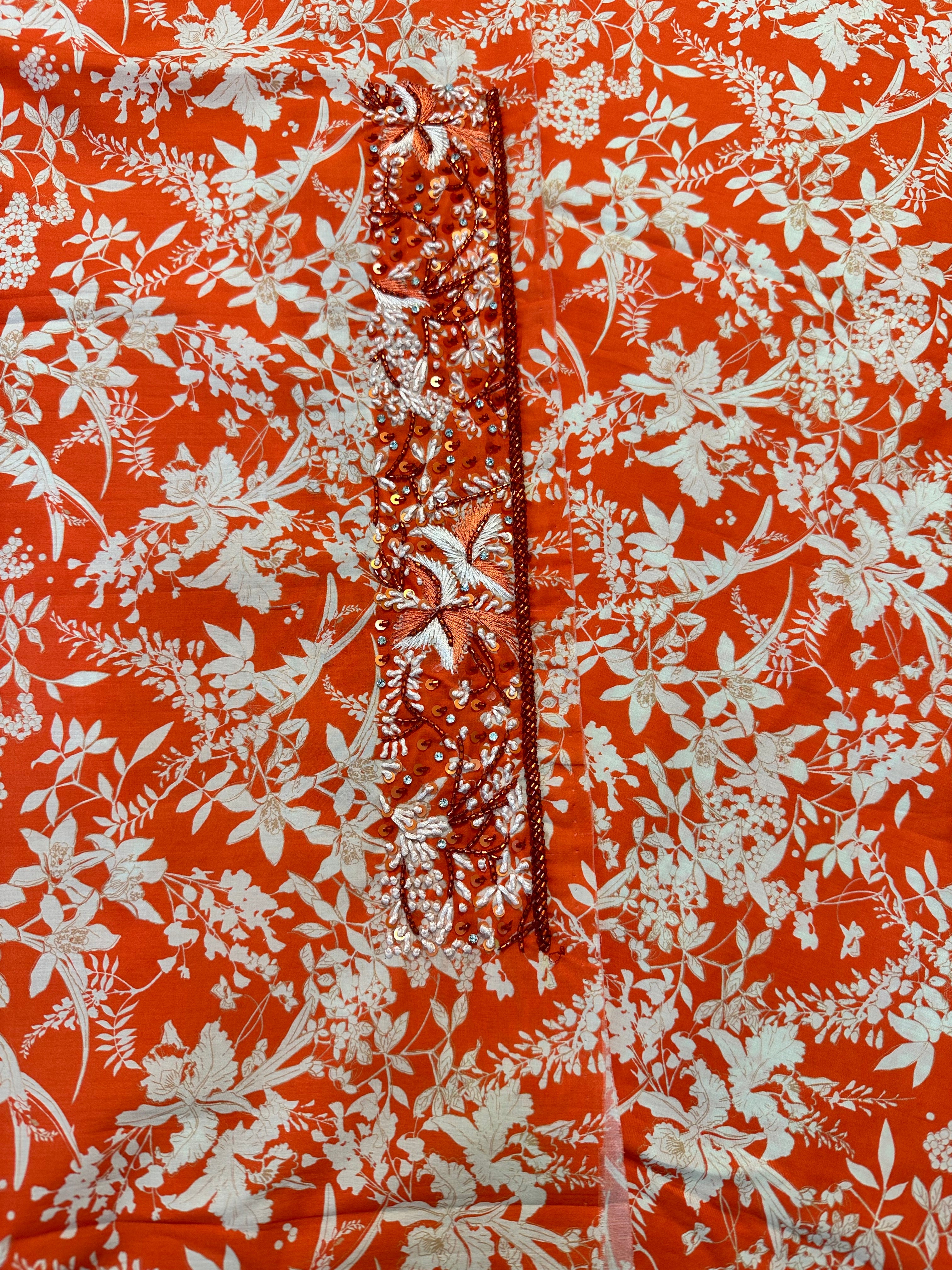 Nadia - F118 - Red Cotton Mukhawar