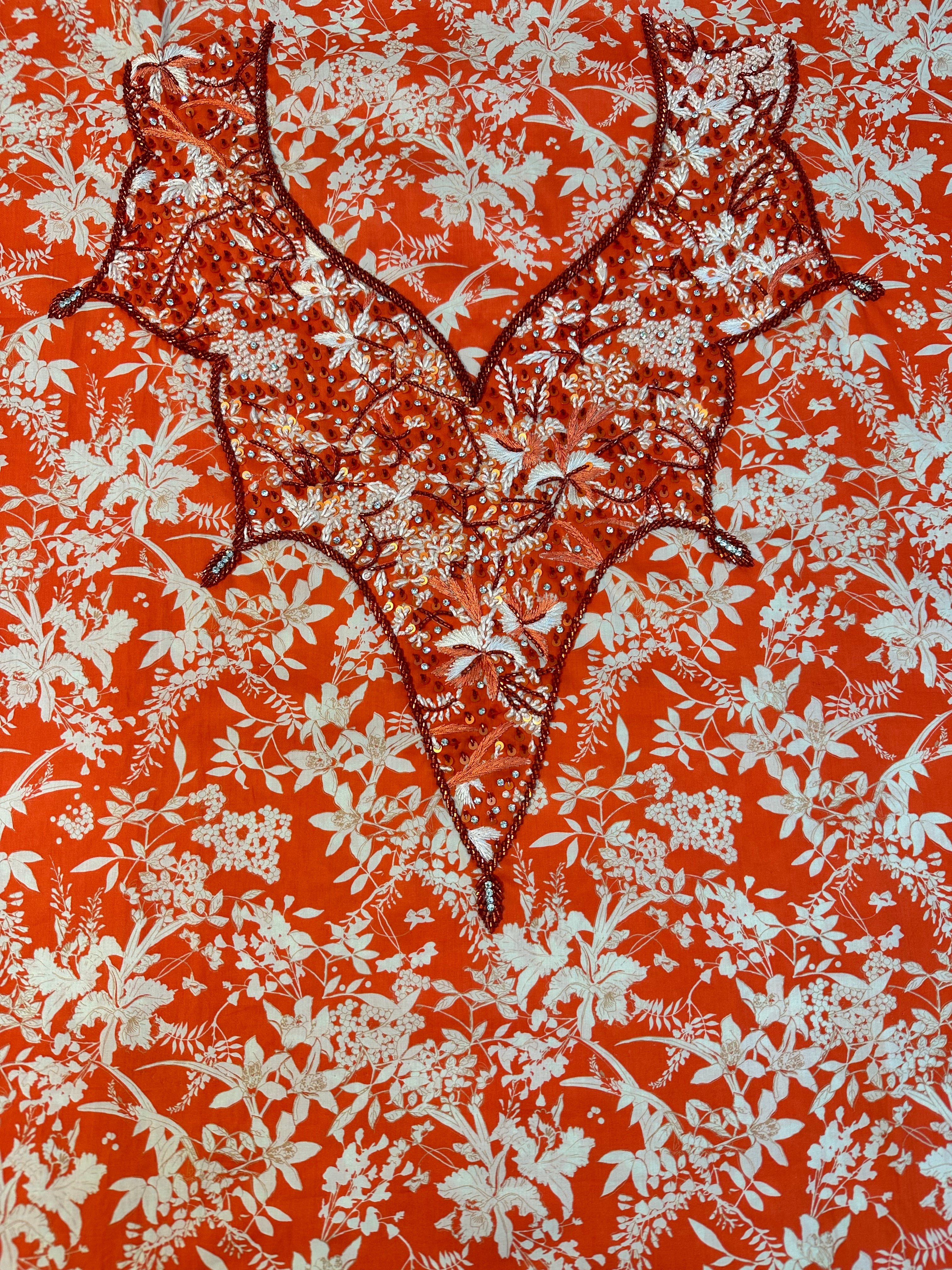 Nadia - F118 - Red Cotton Mukhawar