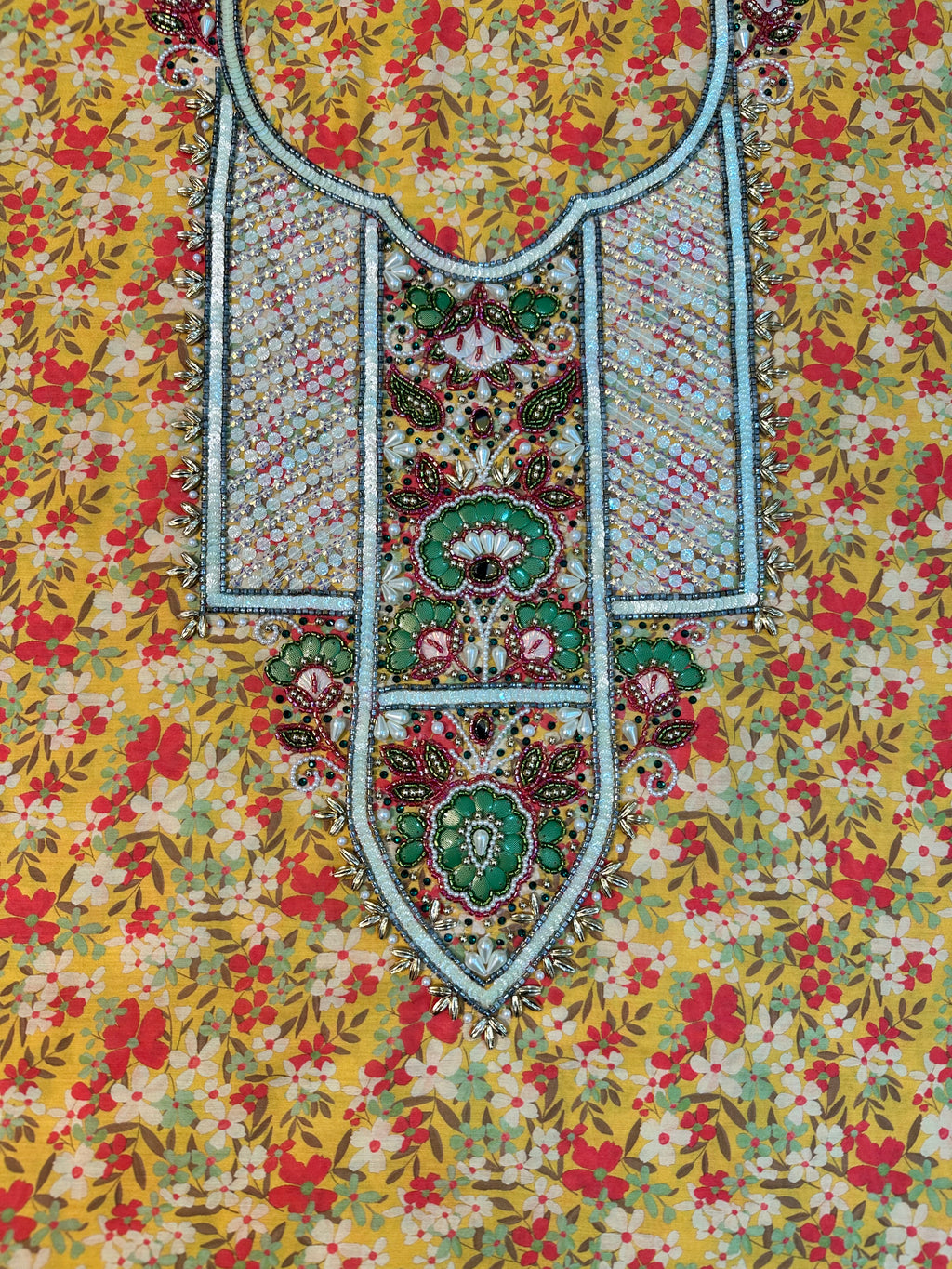 Dalia - F134 - Yellow Cotton Mukhawar