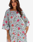 Flora Vine Linen Blend Co-ord Set