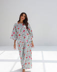 Flora Vine Linen Blend Co-ord Set
