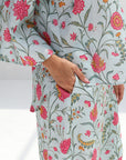 Flora Vine Linen Blend Co-ord Set