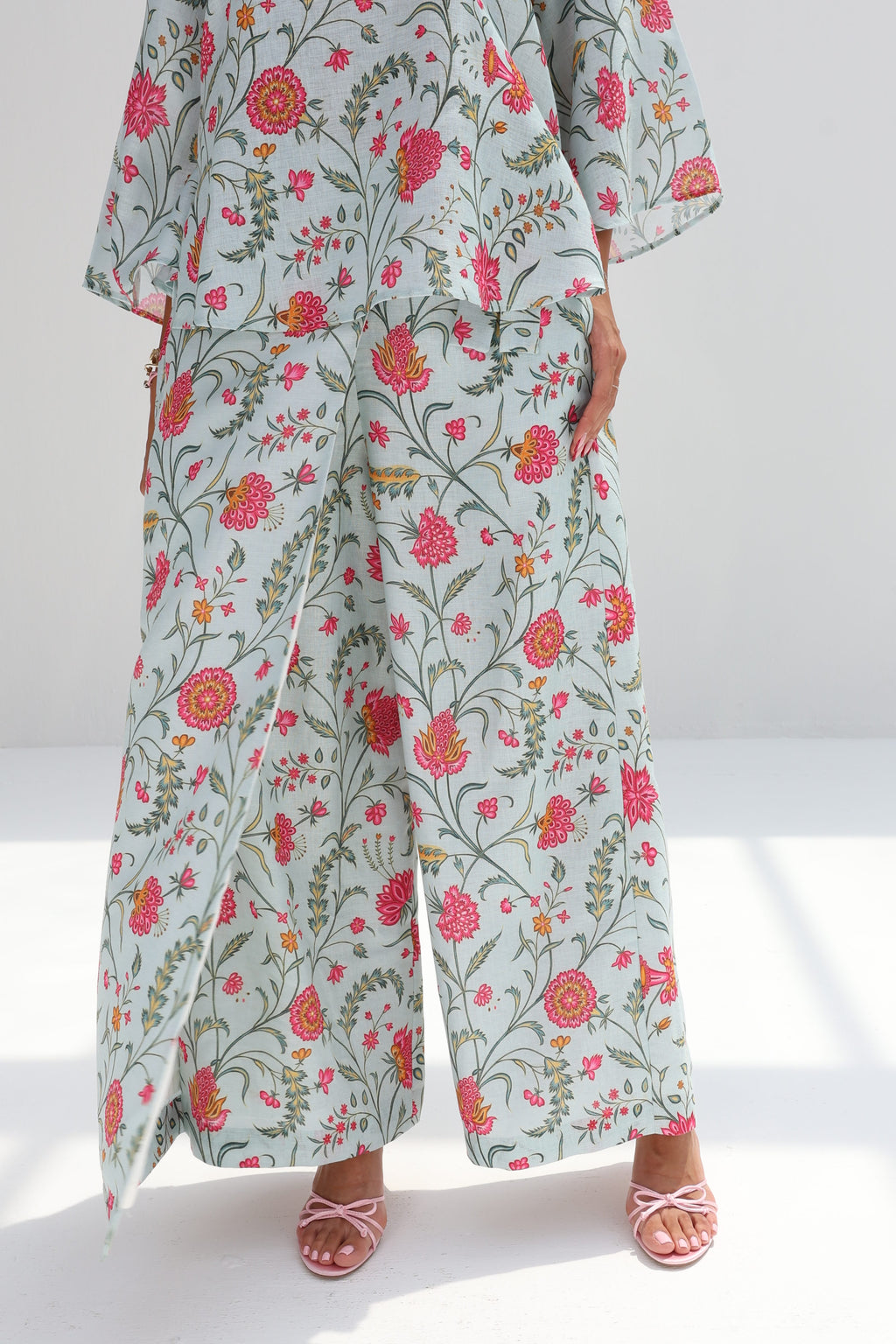 Jouri — Mint Floral Co-ord Set