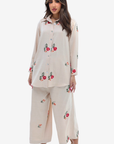 Floral Medallion Cotton Mix Co-ord Set
