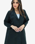 Floral Textured Blazer Abaya