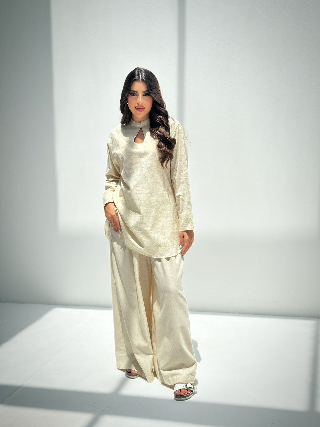 Noor — Ivory Gold Co-ord Set