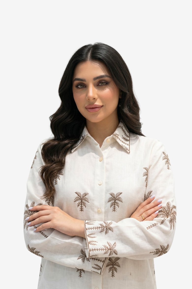 Golden Oasis Linen Blend Co-ord Set