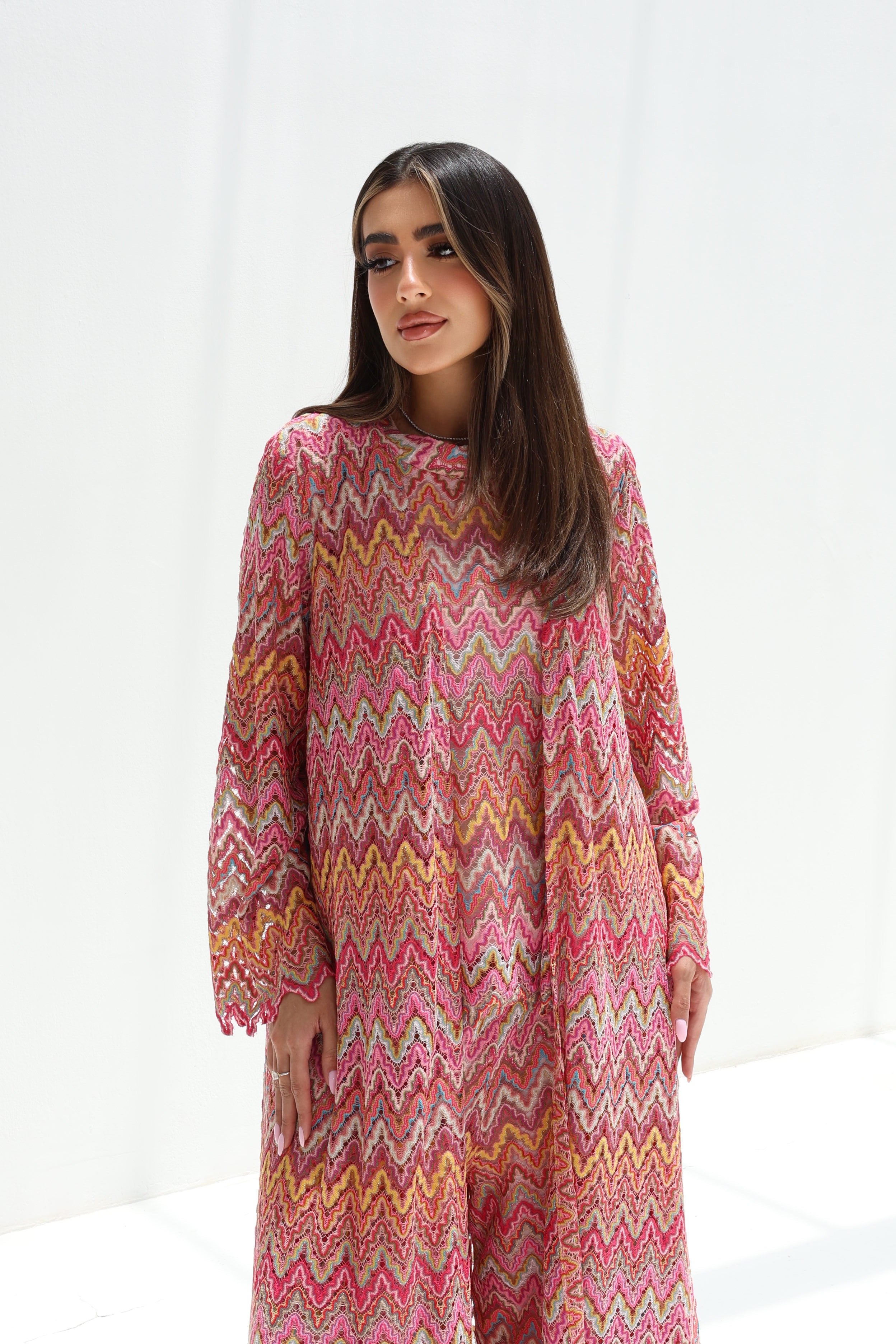 Shafaq — Sunset Chevron 3-in-1 Lace Travel Set