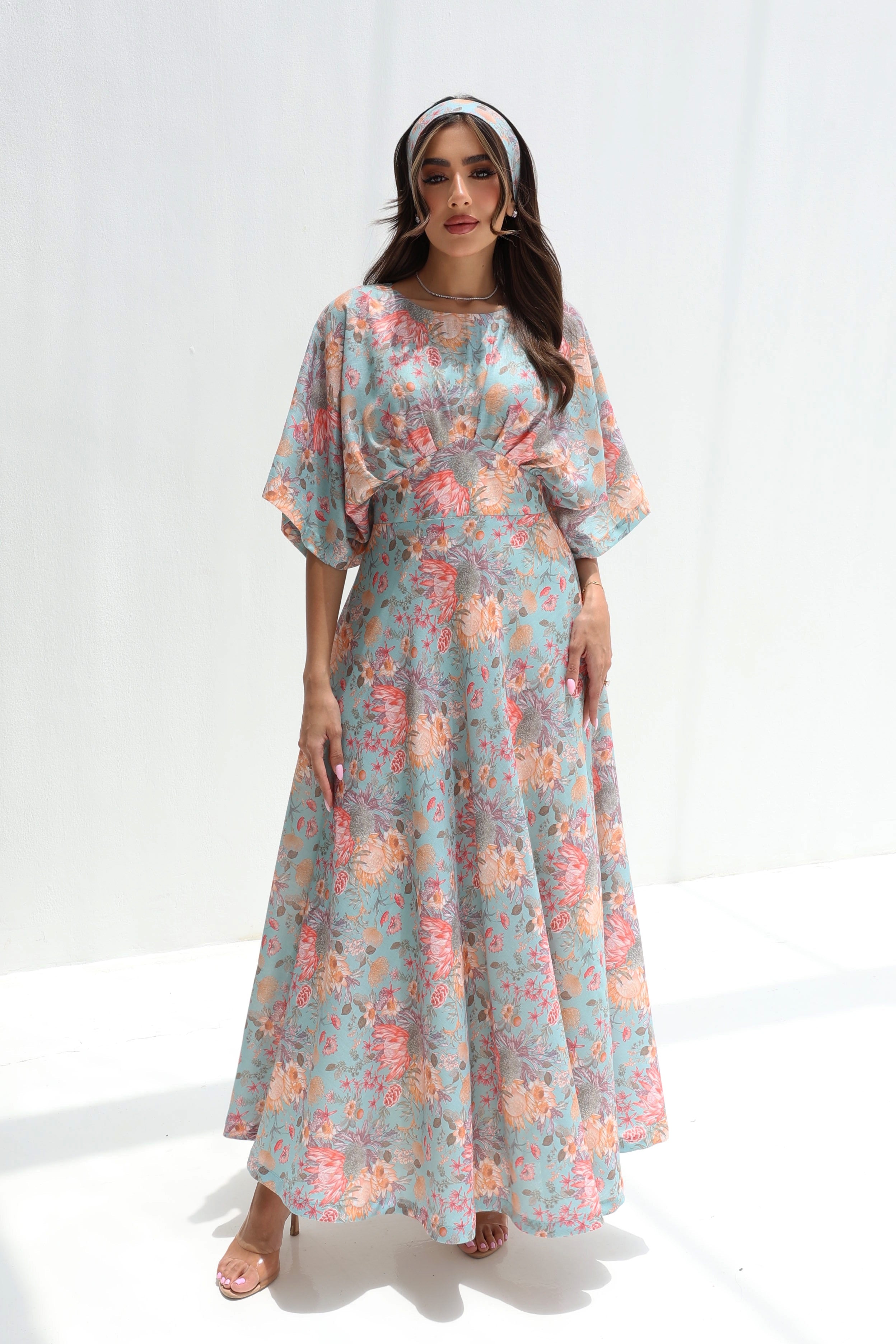 Layla — L208 · Mint Floral Flutter