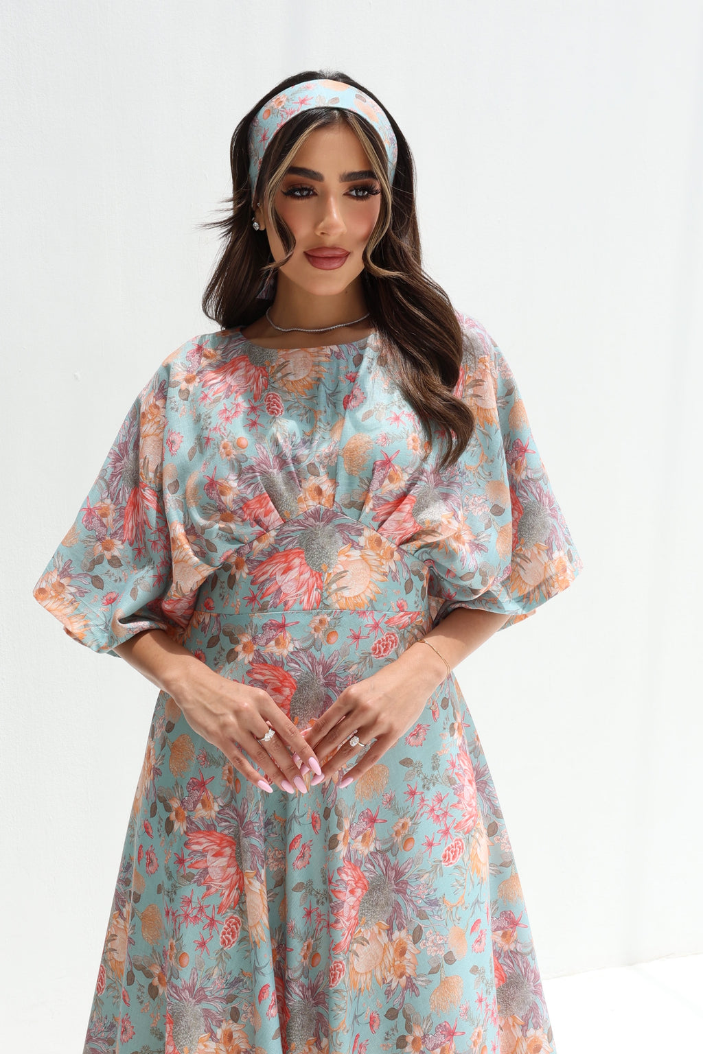Layla — L208 · Mint Floral Flutter