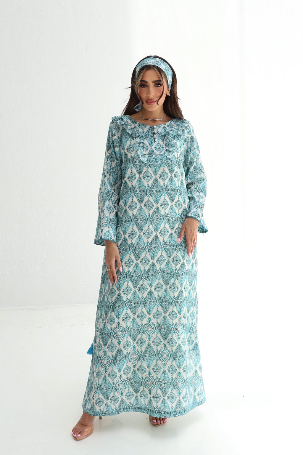 Dalal — L202 · Teal Arabesque