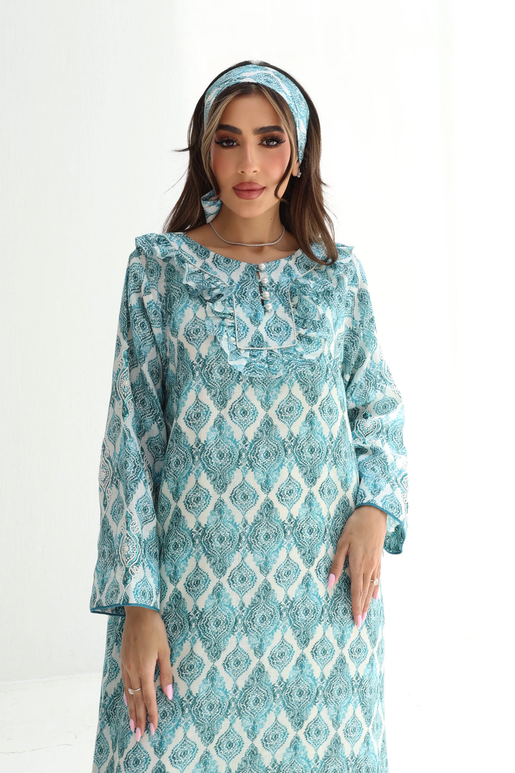 Dalal — L202 · Teal Arabesque