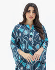 Pearl Inspired Print Linen Blend Jalabiya Detail